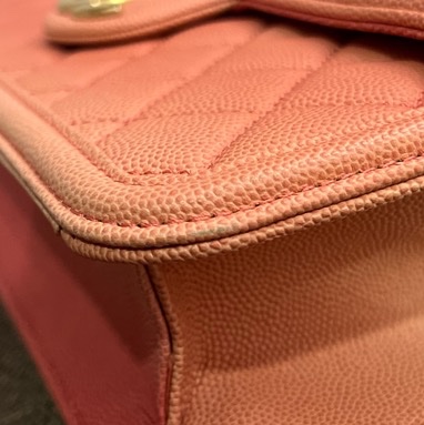 香奈兒粉紅漸層口蓋包 sunset on the sea bag-26