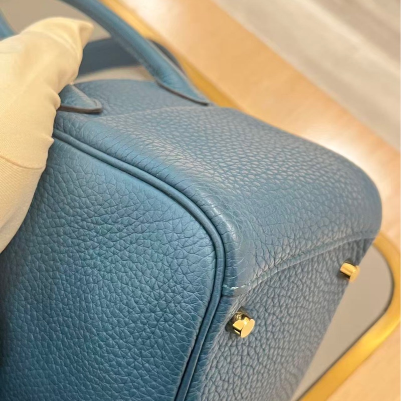 🌈Hermes💚Mini Lindy一代💚W0博斯普魯斯綠金扣🌈98新🌟TC皮🌟minilindy🌟lindy🌟愛馬仕🌟-4