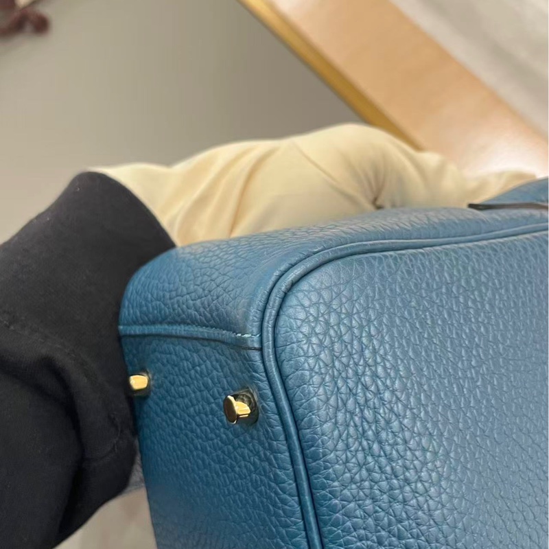 🌈Hermes💚Mini Lindy一代💚W0博斯普魯斯綠金扣🌈98新🌟TC皮🌟minilindy🌟lindy🌟愛馬仕🌟-5