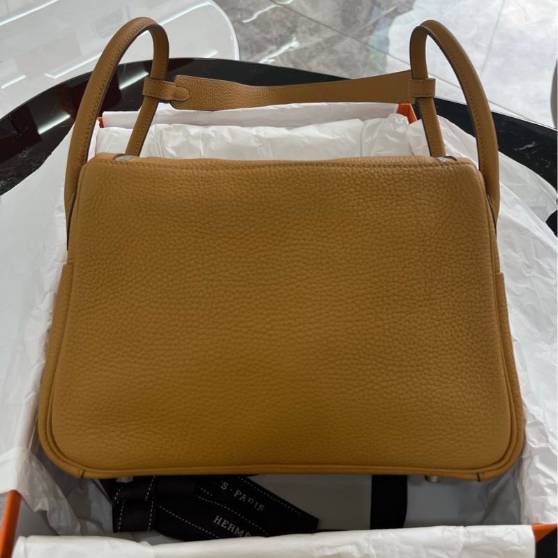 🌈Hermes🧡Lindy 26🧡芝麻色銀扣🌈99新閑置🌟有盒🌈TC皮🌟lindy26🌟lindy🌟愛馬仕🌟-8