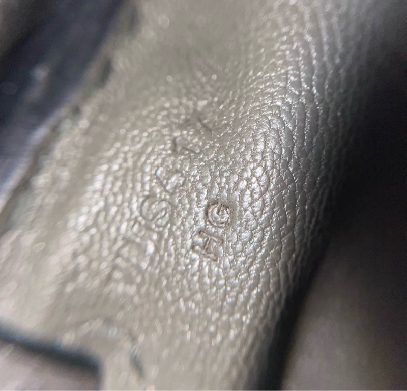 HERMES Kelly 27 銀扣 Evercolor小牛皮 斜挎包27 PM 小號 C6 灰綠色 年份：W刻-4