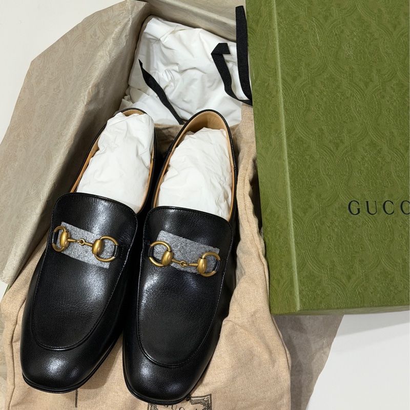 914intheair『全新閒置』Gucci古馳經典馬銜釦樂福鞋38.5（24.5cm)-4