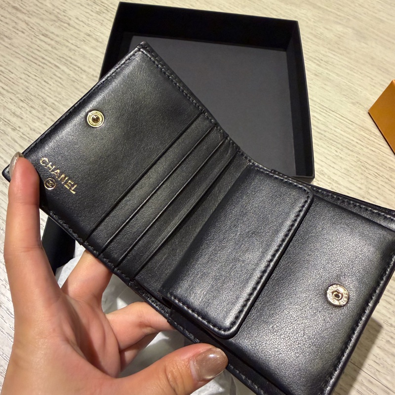 Chanel 荔枝牛皮夾-1