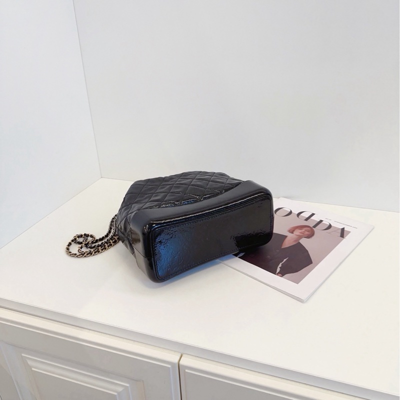 ✨Chanel Gabrielle 全黑色漸變流浪後背包 中號 98🆕-6