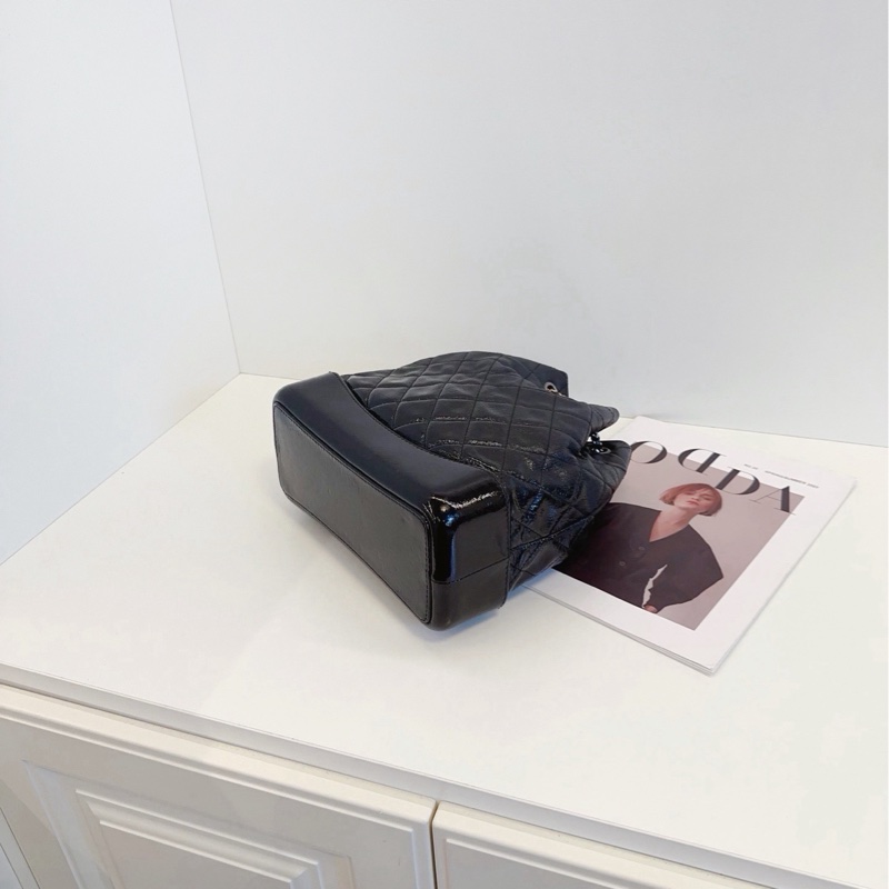 ✨Chanel Gabrielle 全黑色漸變流浪後背包 中號 98🆕-8