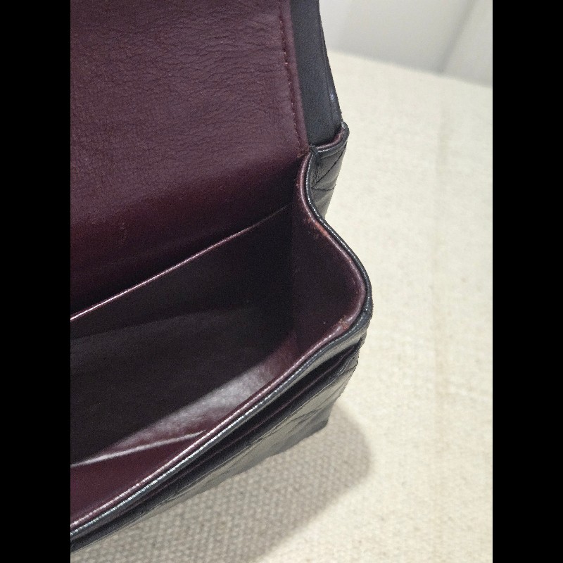 Chanel 香奈兒 經典黑金羊皮雙蓋包  肩背包 斜背包 cf25 coco 25-45