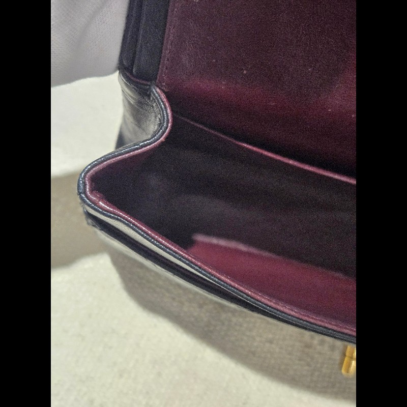 Chanel 香奈兒 經典黑金羊皮雙蓋包  肩背包 斜背包 cf25 coco 25-46