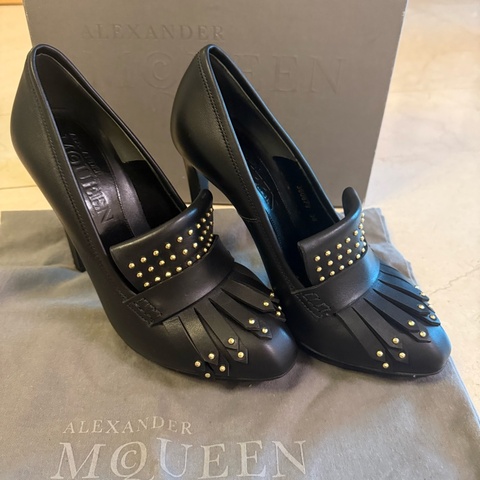 Alexander McQueen black heels