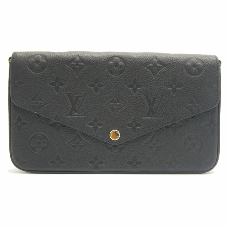 路易威登 Pochette Felicie 交織字母 Empreinte Noir M82477 單肩包-0