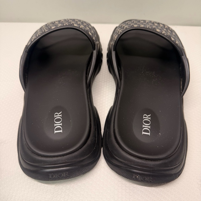 迪奧/Dior 男士老花拖鞋-4