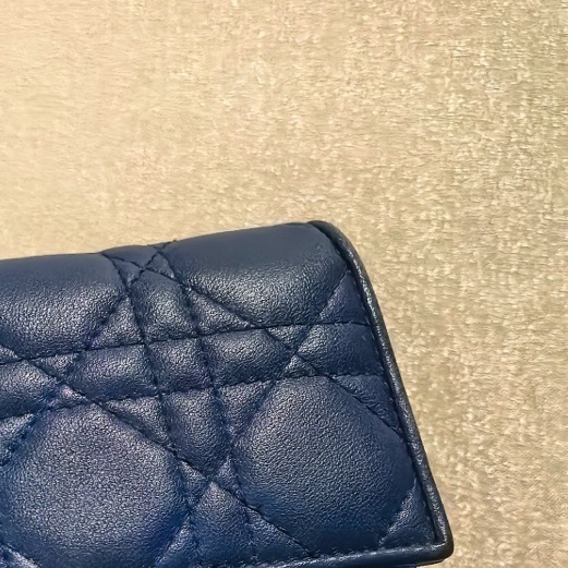 Dior迪奧 藍色長款錢包-3