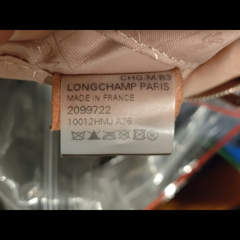 Longchamp x Mr. Bags 聯名粉色皮革手提斜背包 法國製-8