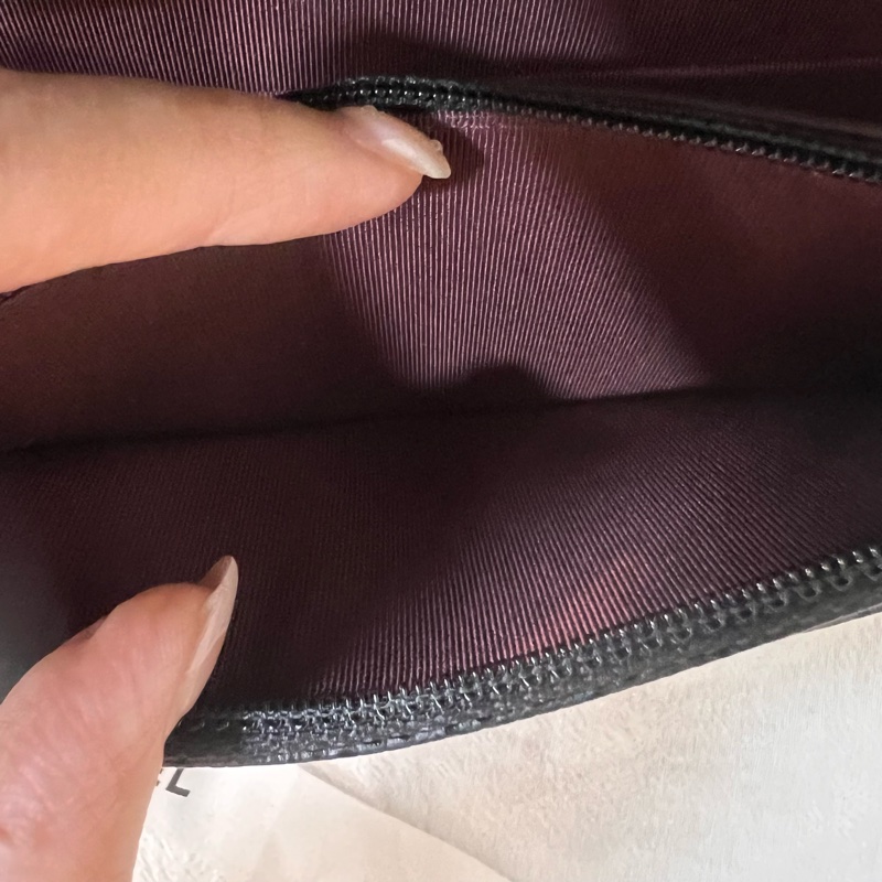 ෆ Chanel woc黑銀荔枝牛皮-12