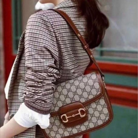 Gucci 1955馬銜釦馬鞍包25公分