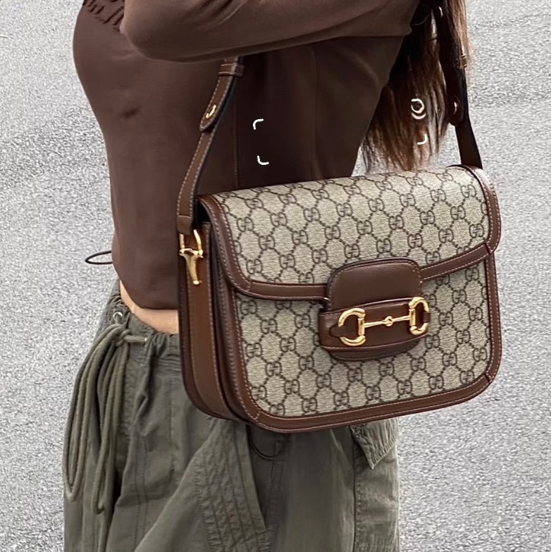 Gucci 1955馬銜釦馬鞍包25公分-3