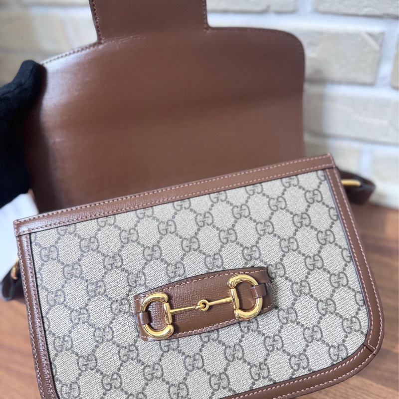 Gucci 1955馬銜釦馬鞍包25公分-12