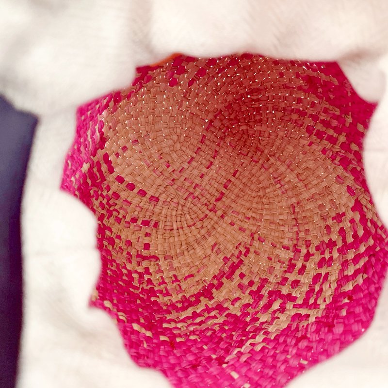 Loewe 藝術家聯名編織粉色  鸚鵡小鳥包 16×14×20cm  98新配件塵袋-8