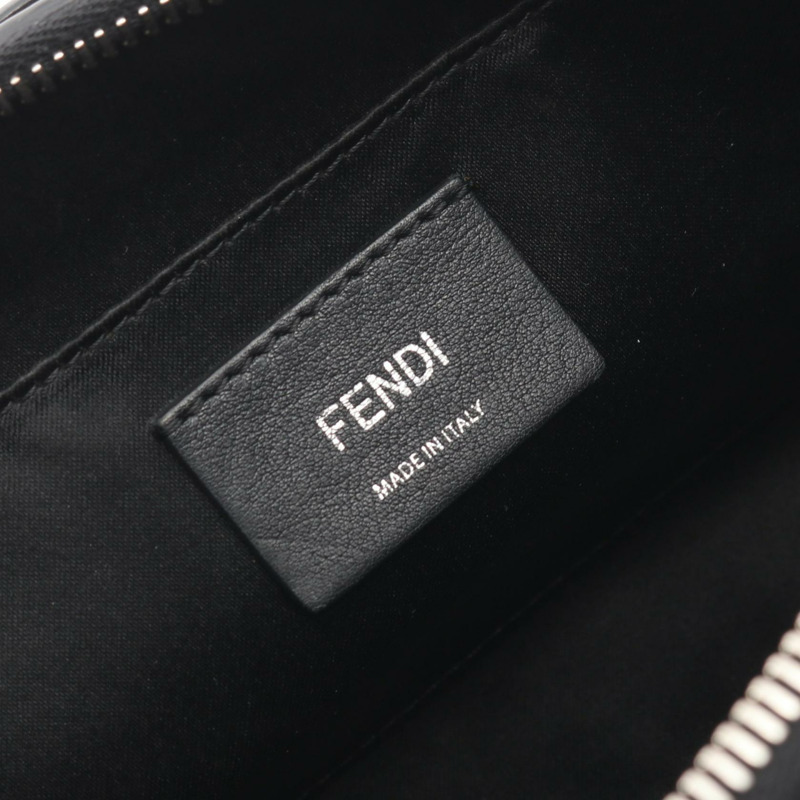 FENDI Mini by the way 2Way Shoulder Handbag 8BL135 皮革黑色二手女款-3