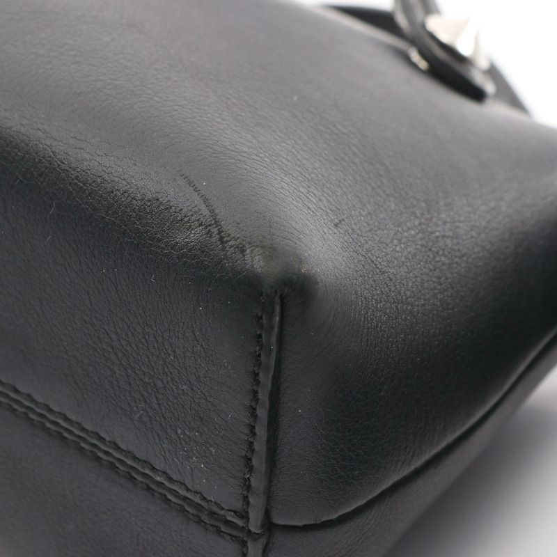 FENDI Mini by the way 2Way Shoulder Handbag 8BL135 皮革黑色二手女款-4