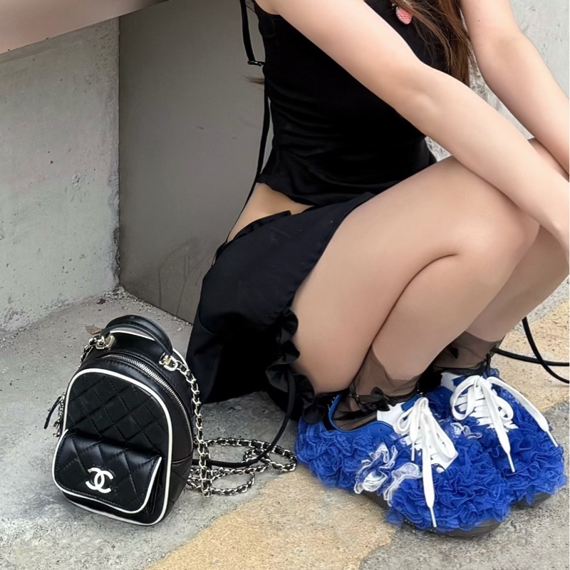 CHANEL香奈兒25P新款熊貓包/黑白漫畫小書包-18