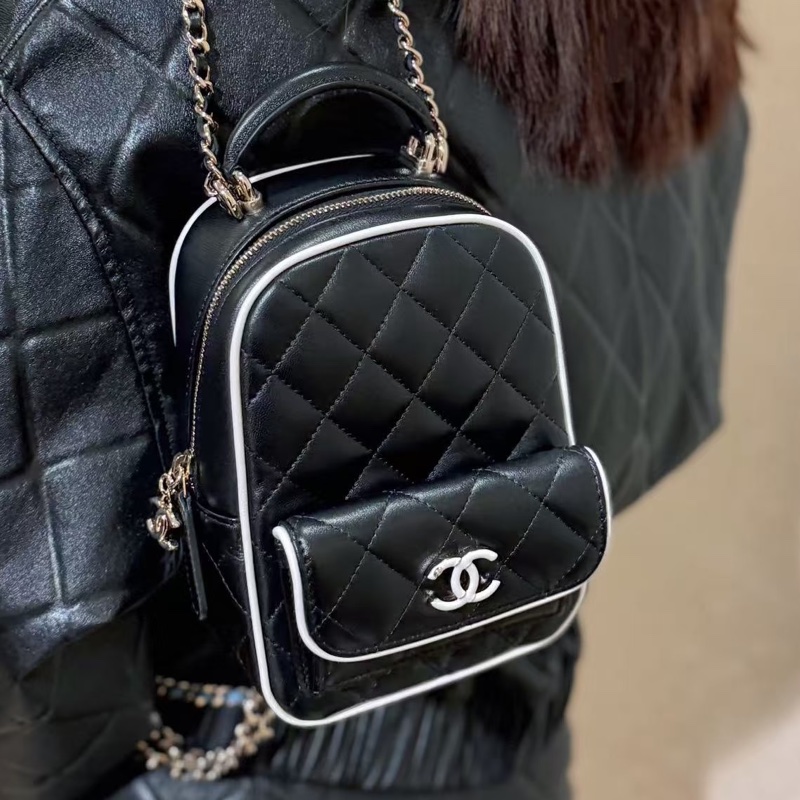 CHANEL香奈兒25P新款熊貓包/黑白漫畫小書包-36