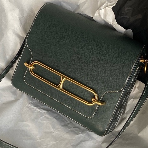 Hermes roulis 23 豬鼻子 英國綠 金扣 A刻  成色超靚