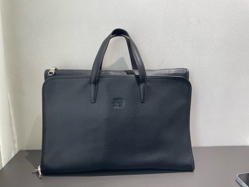 Loewe 羅意威 黑色 牛皮公文包-4