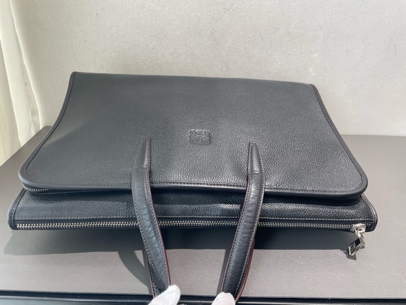 Loewe 羅意威 黑色 牛皮公文包-8