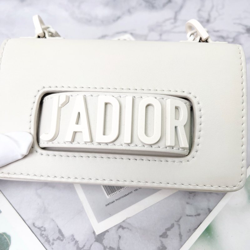 Dior  mini jadior 磨砂扣鏈條包 18×5×11cm 98新配件塵袋-4