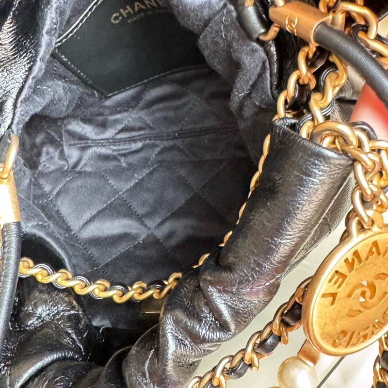 CHANEL 22bag mini 珍珠鏈條季節限定款-4