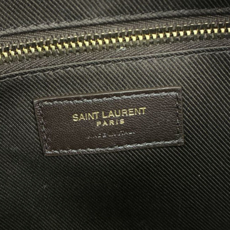 棕色 PVC塗層帆布 牛皮 Monogramme 相機包【SAINT LAURENT 聖羅蘭】 669957-4