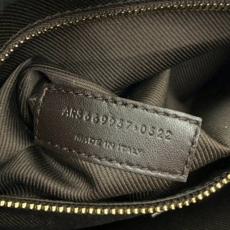 棕色 PVC塗層帆布 牛皮 Monogramme 相機包【SAINT LAURENT 聖羅蘭】 669957-5