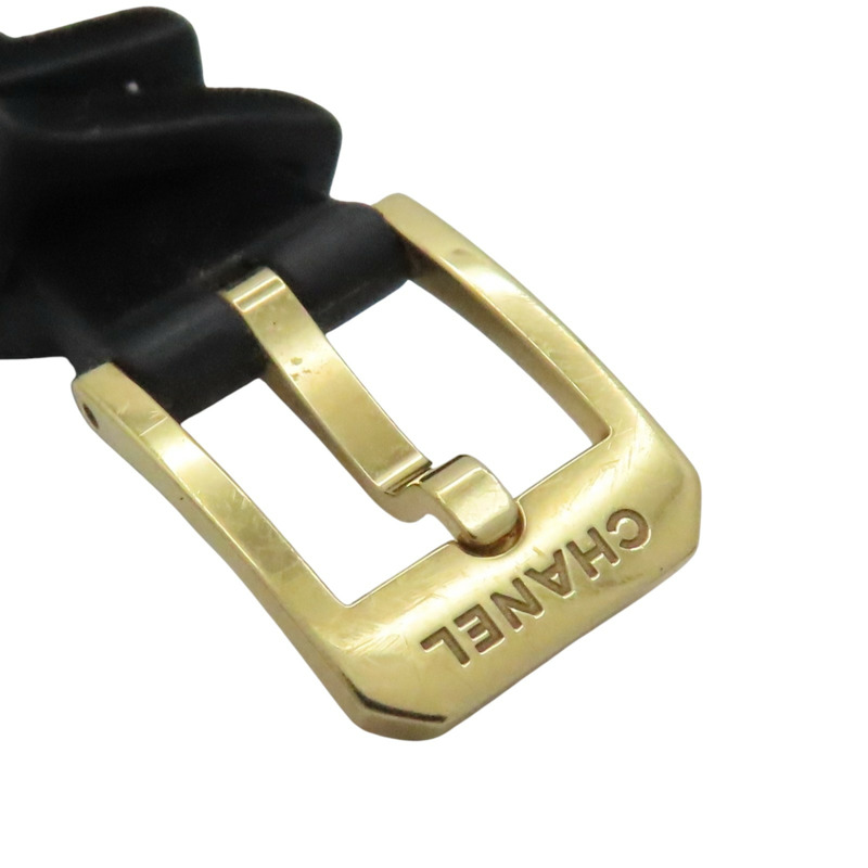 黑色錶盤 18K黃金 不鏽鋼 絲絨橡膠錶帶 Premiere Ribbon 腕錶【CHANEL 香奈兒】 H6254-13