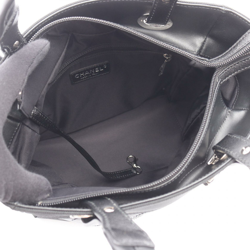 香奈兒 (CHANEL) Paris Biarritz PM 手提單肩包 A34208 帆布皮革 黑色 二手 SHW-2