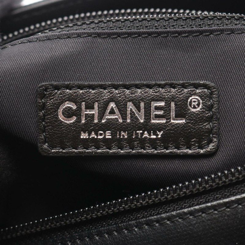 香奈兒 (CHANEL) Paris Biarritz PM 手提單肩包 A34208 帆布皮革 黑色 二手 SHW-3