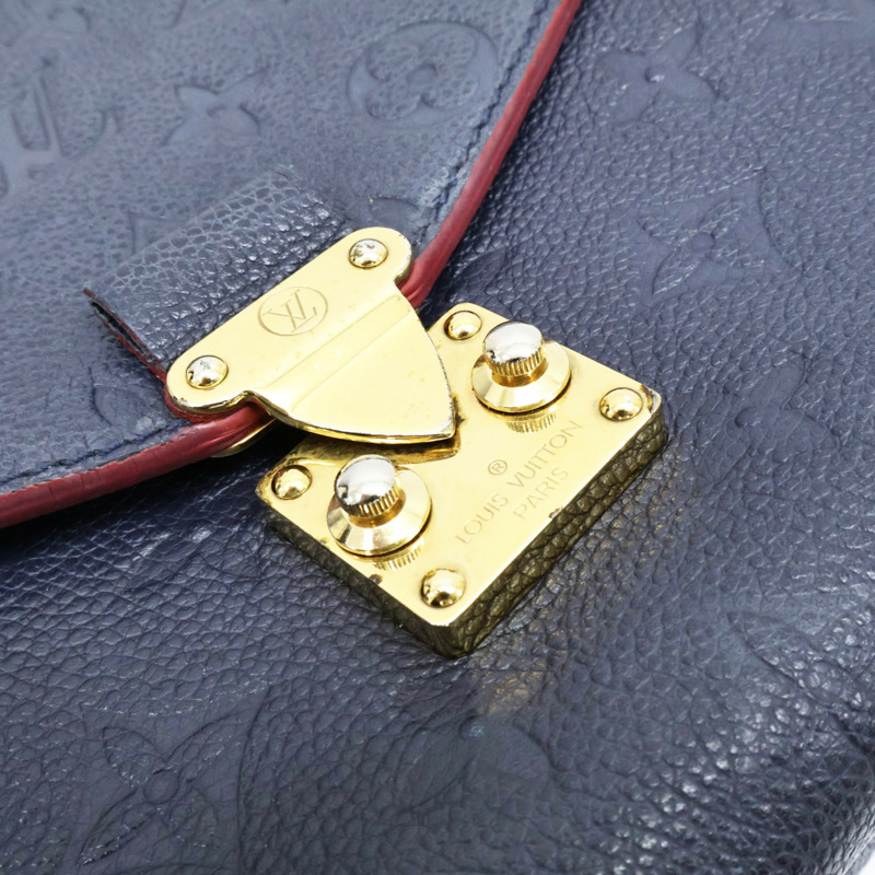 藍色 原花壓紋牛皮 Pochette Metis 兩用包【LOUIS VUITTON LV 路易威登】 M44071-8