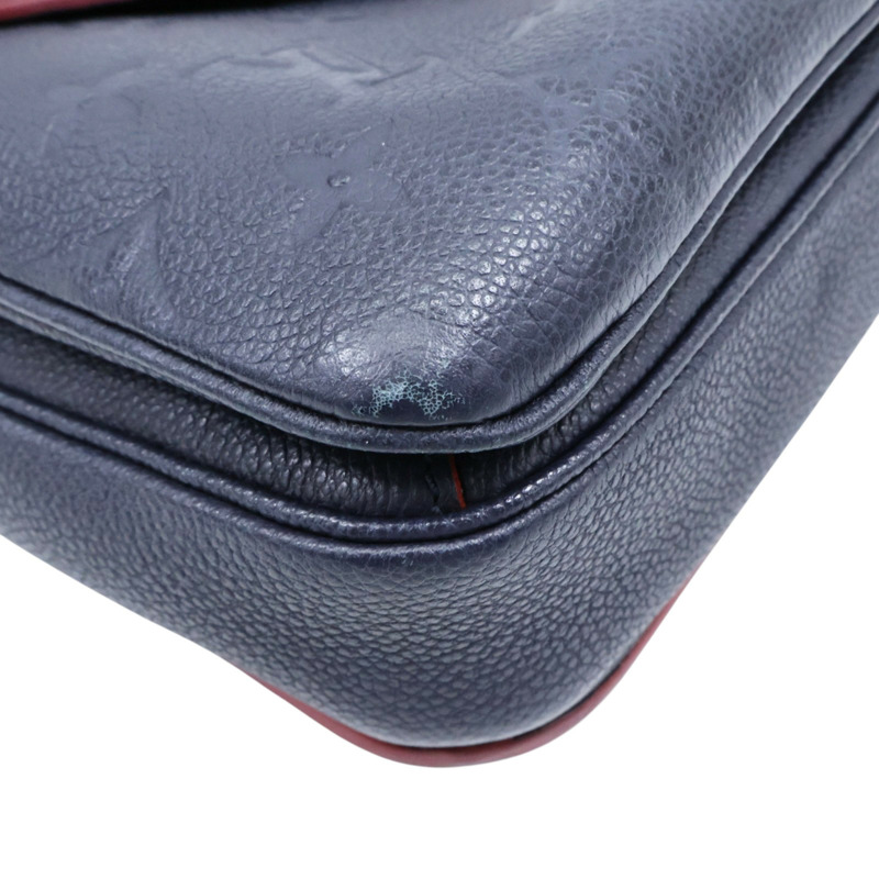 藍色 原花壓紋牛皮 Pochette Metis 兩用包【LOUIS VUITTON LV 路易威登】 M44071-9