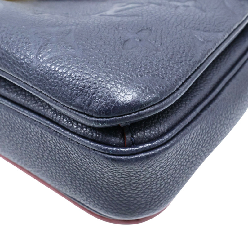 藍色 原花壓紋牛皮 Pochette Metis 兩用包【LOUIS VUITTON LV 路易威登】 M44071-10