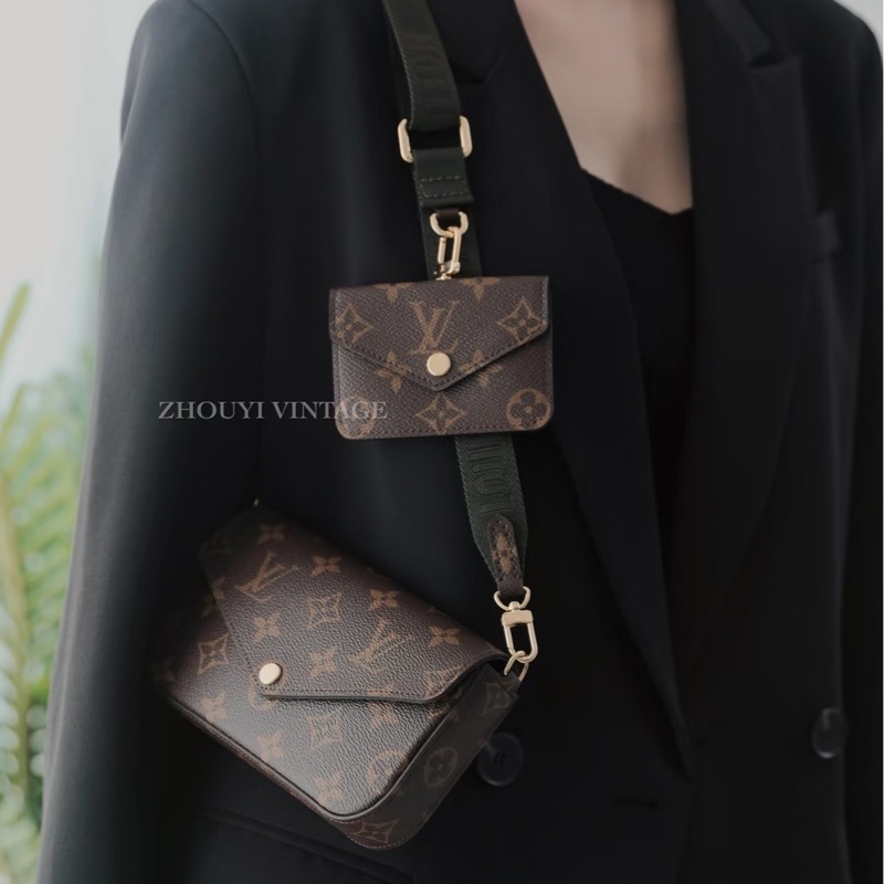 Louis Vuitton • 經典老花三合一 芯片款全配✨-1