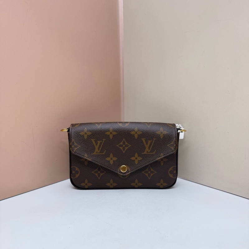 Louis Vuitton • 經典老花三合一 芯片款全配✨-5