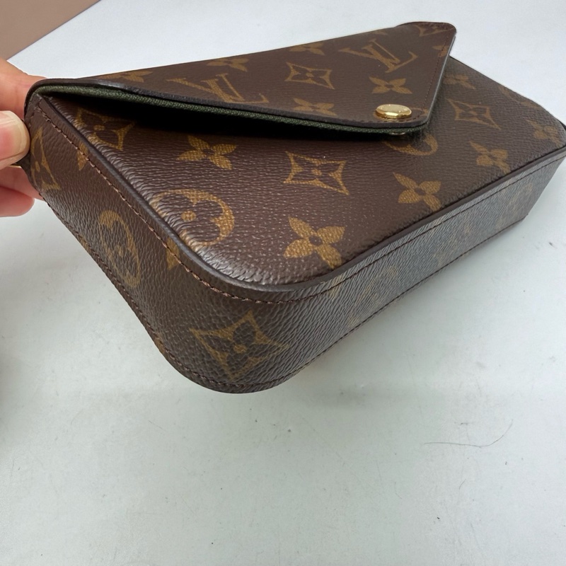 Louis Vuitton • 經典老花三合一 芯片款全配✨-8