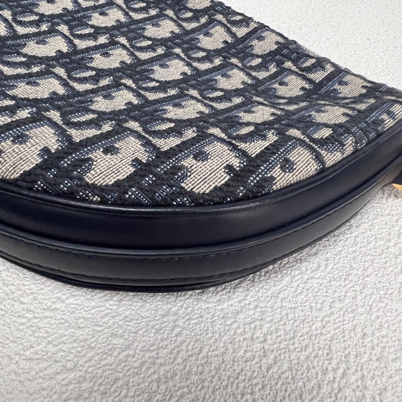 Dior迪奥Callisto半月包 老花配黑色皮革 24年编码 尺寸19*5*14-2