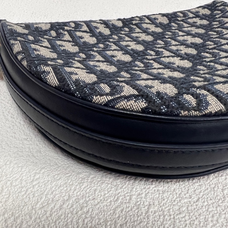 Dior迪奥Callisto半月包 老花配黑色皮革 24年编码 尺寸19*5*14-3