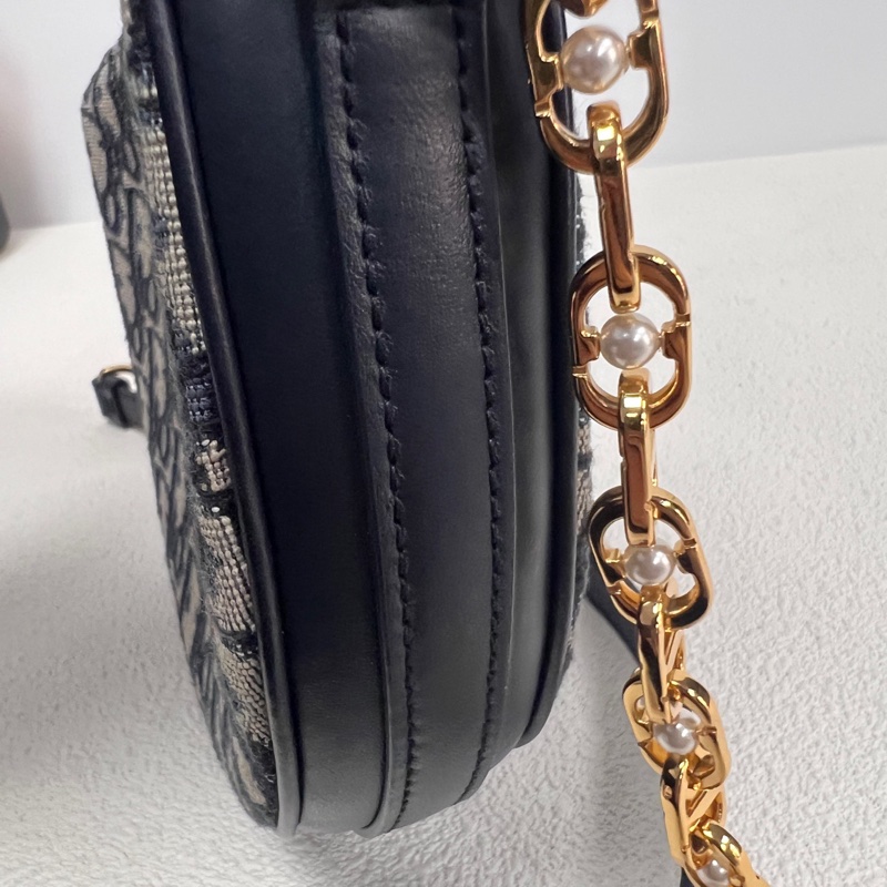 Dior迪奥Callisto半月包 老花配黑色皮革 24年编码 尺寸19*5*14-4