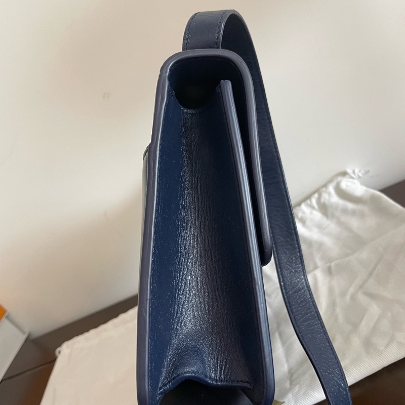 Dior • 經典蒙田 Montaigne 30 午夜藍油臘牛皮金釦-7