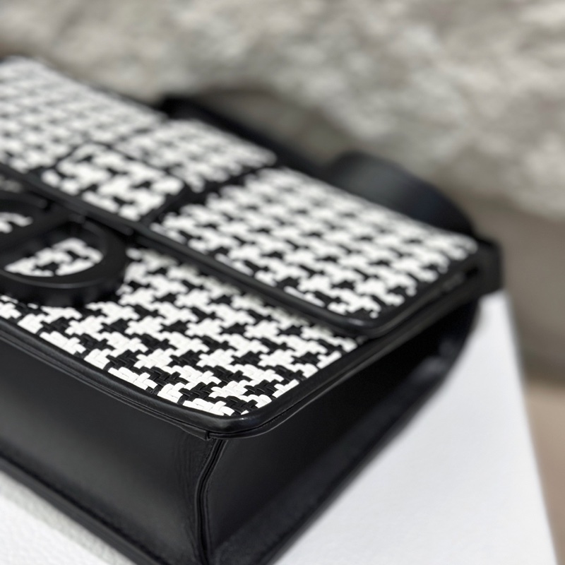 Dior • 經典蒙田 Montaigne 30 千島格編織黑釦 附保卡-4