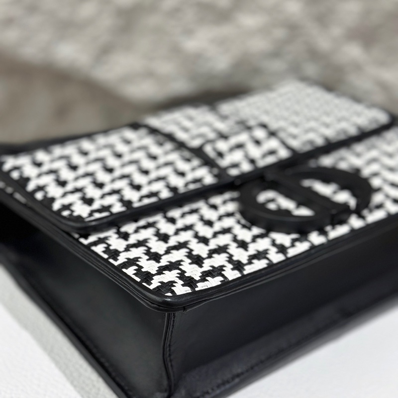 Dior • 經典蒙田 Montaigne 30 千島格編織黑釦 附保卡-6