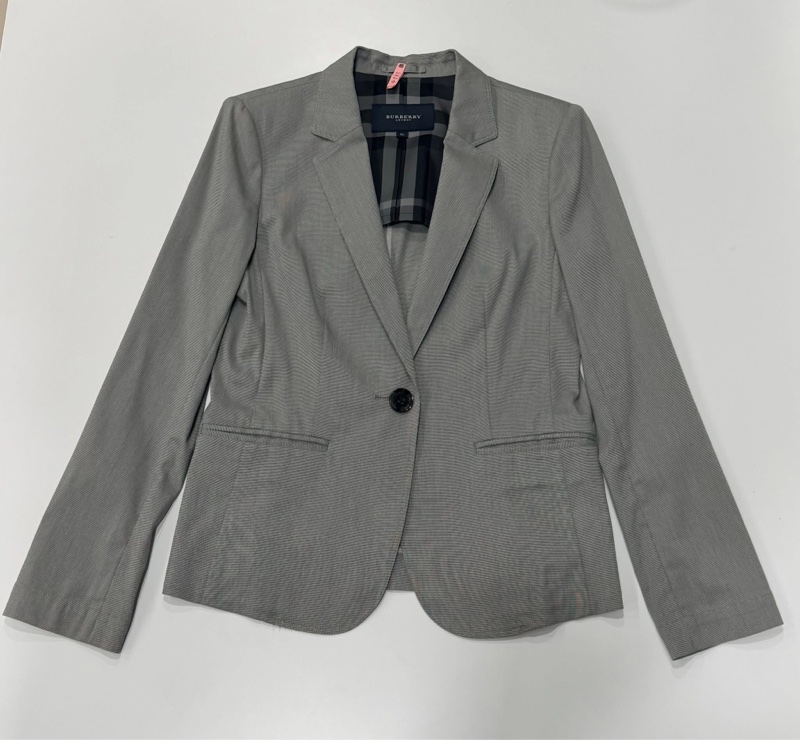 BURBERRY 倫敦 春夏款單扣西裝外套 有彈性-7