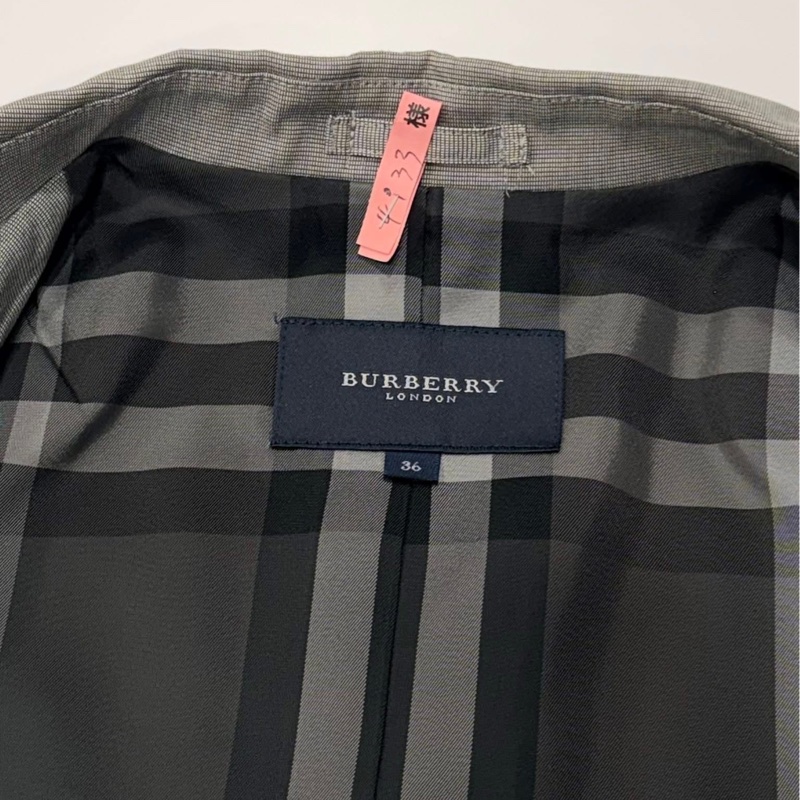 BURBERRY 倫敦 春夏款單扣西裝外套 有彈性-8