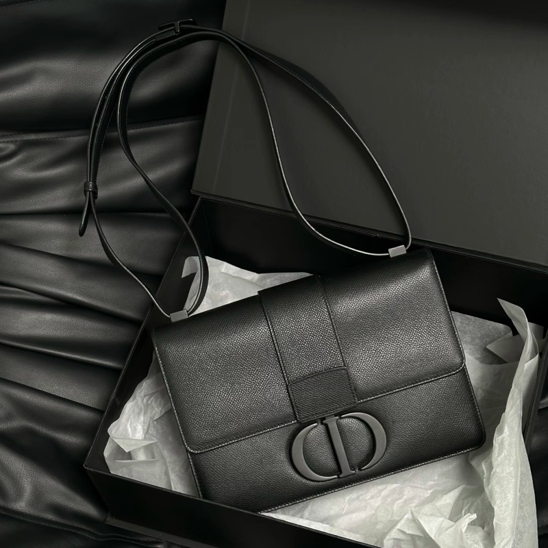 Dior • 經典蒙田 Montaigne 30 So Black 全黑磨砂牛皮-3